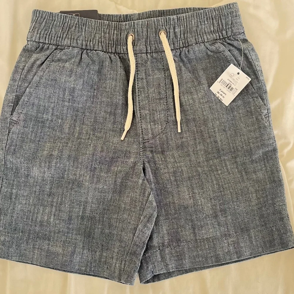 GAP Kids Toddler Blue Cotton Shorts Size 3T NWT